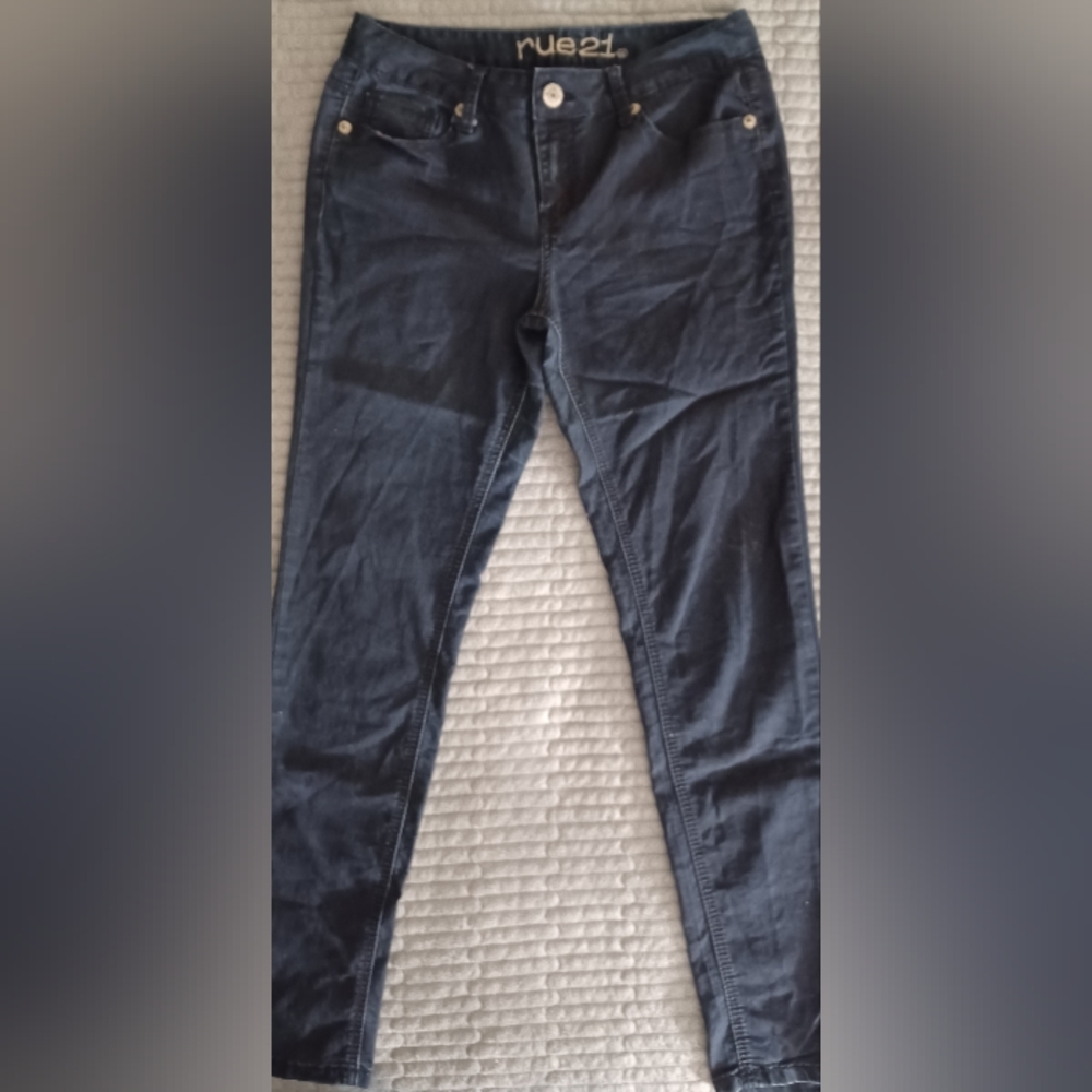 RUE 21 Mid Rise Regular Dark Blue Jegging (7/8)